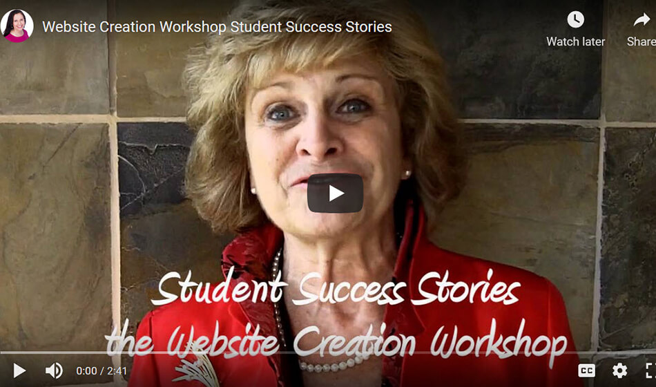 Website Creation Workshop™ Student Success Stories - Website Creation ...